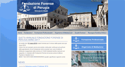 Desktop Screenshot of fondazioneforensepg.it