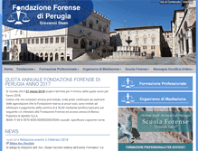 Tablet Screenshot of fondazioneforensepg.it